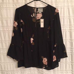 Maeve black blouse